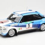 Fiat 131 Abarth #5 Team Fiat Works Rally Portugal 1980 Kyosho 1:18 08376A Metal