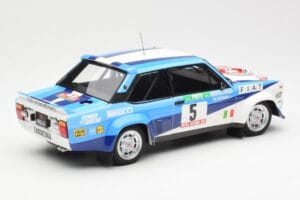 Fiat 131 Abarth #5 Team Fiat Works Rally Portugal 1980 Kyosho 1:18 08376A Metal — billede 3 af 8