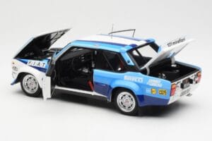 Fiat 131 Abarth #5 Team Fiat Works Rally Portugal 1980 Kyosho 1:18 08376A Metal — billede 5 af 8