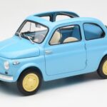 Fiat Nuova 500 Celeste Blå Kyosho 1:18 08966LB