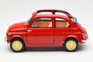 Fiat Nuova 500 Coral Rød Kyosho 1:18 08966R Metal — billede 4 af 8