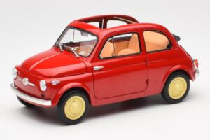Fiat Nuova 500 Coral Rød Kyosho 1:18 08966R