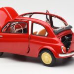 Fiat Nuova 500 Coral Rød Kyosho 1:18 08966R - image 5 of 8