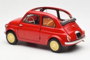 Fiat Nuova 500 Coral Rød Kyosho 1:18 08966R Metal — billede 7 af 8