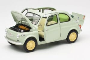 Fiat Nuova 500 Clear Grøn Kyosho 1:18 08966LG Metal — billede 2 af 8