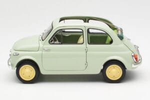 Fiat Nuova 500 Clear Grøn Kyosho 1:18 08966LG Metal — billede 4 af 8