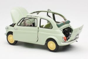Fiat Nuova 500 Clear Grøn Kyosho 1:18 08966LG Metal — billede 5 af 8