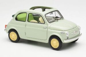 Fiat Nuova 500 Clear Grøn Kyosho 1:18 08966LG Metal — billede 6 af 8