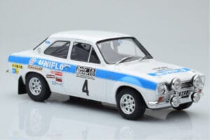 Ford Escort Mk1 RS1600 Night Version #4 R. Clark / T. Mason RAC Rally 1972 IXO 1:18 18RMC101 Metal — billede 4 af 6