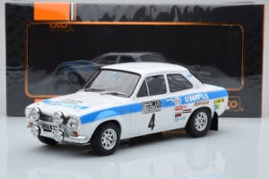 Ford Escort Mk1 RS1600 Night Version #4 R. Clark / T. Mason RAC Rally 1972 IXO 1:18 18RMC101 Metal — billede 6 af 6