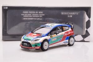 Ford Fiesta RS WRC Ford Abu Dhabi #3 M. Hirvonen / J. Lehtinen Winner Rally Australia 2011 Minichamps 1:18 151110803 Metal — billede 6 af 6