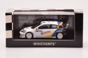 Ford Focus RS WRC #4 M. Martin / M. Park Neste Rally Finland Winners 2003 Minichamps 1:43 400038304 Metal — billede 4 af 4
