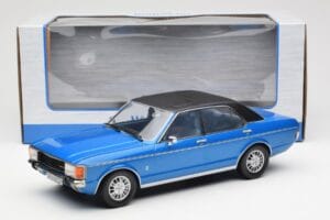 Ford Granada Mk1 Metallic Blå Mat Sort MCG 1:18 MCG18394 Metal — billede 6 af 6