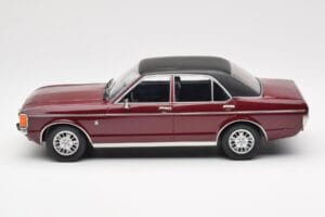 Ford Granada Mk1 Metallic Mørkerød Mat Sort MCG 1:18 MCG18393 Metal — billede 3 af 6