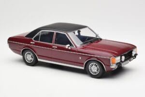 Ford Granada Mk1 Metallic Mørkerød Mat Sort MCG 1:18 MCG18393 Metal — billede 4 af 6