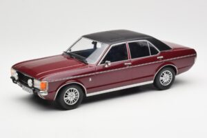 Ford Granada Mk1 Metallic Mørkerød Mat Sort MCG 1:18 MCG18393