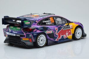 Ford Puma Rally1 WRC #16 A. Fourmaux / A. Coria Rally Monte Carlo 2022 IXO 1:18 18RMC111 Metal — billede 2 af 6