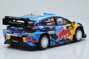Ford Puma Rally1 WRC #7 P-L. Loubet / N. Gilsoul Rally Sweden 2023 IXO 1:18 18RMC154B Metal — billede 2 af 6