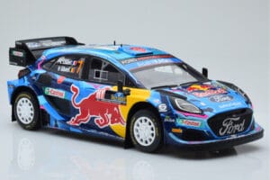 Ford Puma Rally1 WRC #7 P-L. Loubet / N. Gilsoul Rally Sweden 2023 IXO 1:18 18RMC154B Metal — billede 4 af 6