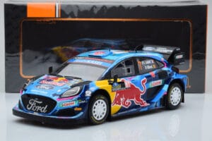 Ford Puma Rally1 WRC #7 P-L. Loubet / N. Gilsoul Rally Sweden 2023 IXO 1:18 18RMC154B Metal — billede 6 af 6