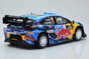 Ford Puma Rally1 WRC #8 O. Tanak / M. Jarveoja Winner Rally Sweden 2023 IXO 1:18 18RMC154A Metal — billede 2 af 6