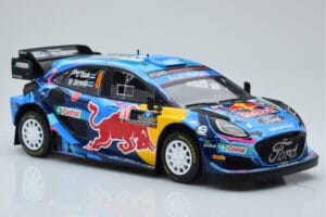 Ford Puma Rally1 WRC #8 O. Tanak / M. Jarveoja Winner Rally Sweden 2023 IXO 1:18 18RMC154A Metal — billede 4 af 6