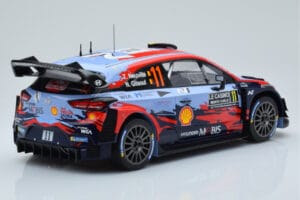 Hyundai i20 Coupe WRC #11 T. Neuville / N. Gilsoul Rally Monte Carlo 2020 IXO 1:18 18RMC067A Metal — billede 2 af 6