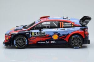 Hyundai i20 Coupe WRC #11 T. Neuville / N. Gilsoul Rally Monte Carlo 2020 IXO 1:18 18RMC067A Metal — billede 3 af 6