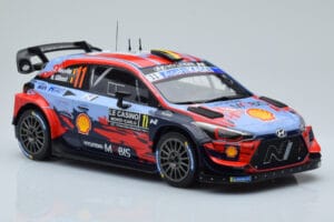 Hyundai i20 Coupe WRC #11 T. Neuville / N. Gilsoul Rally Monte Carlo 2020 IXO 1:18 18RMC067A Metal — billede 4 af 6