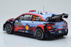 Hyundai i20 Coupe WRC #11 T. Neuville / N. Gilsoul Rally Monte Carlo 2020 IXO 1:18 18RMC067A Metal — billede 5 af 6