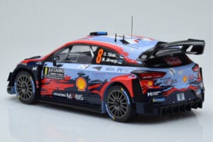 Hyundai i20 Coupe WRC #8 O. Tanak / M. Jarveoja Rally Monte Carlo 2020 IXO 1:18 18RMC067C Metal — billede 5 af 6
