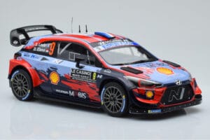 Hyundai i20 Coupe WRC #9 S. Loeb / I. Galmiche Rally Monte Carlo 2020 IXO 1:18 18RMC067B Metal — billede 4 af 6