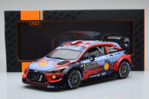 Hyundai i20 Coupe WRC #9 S. Loeb / I. Galmiche Rally Monte Carlo 2020 IXO 1:18 18RMC067B Metal — billede 6 af 6