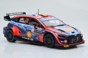 Hyundai i20 N Rally1 #11 T. Neuville / M. Wydaeghe Rally Monte Carlo 2022 IXO 1:18 18RMC112 Metal — billede 4 af 6