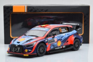 Hyundai i20 N Rally1 #11 T. Neuville / M. Wydaeghe Rally Monte Carlo 2022 IXO 1:18 18RMC112 Metal — billede 6 af 6