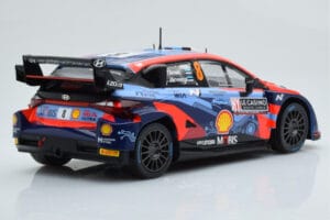 Hyundai i20 N Rally1 #8 O. Tanak / M. Jarveoja Rally Monte Carlo 2022 IXO 1:18 18RMC113 Metal — billede 2 af 6