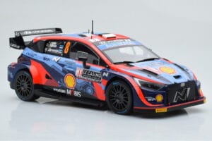 Hyundai i20 N Rally1 #8 O. Tanak / M. Jarveoja Rally Monte Carlo 2022 IXO 1:18 18RMC113 Metal — billede 4 af 6