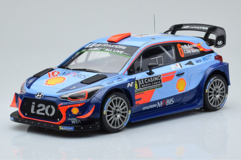 Hyundai i20 Coupe WRC #6 D. Sordo / C. del Barrio Rally Monte Carlo 2018 IXO 1:18