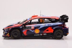Hyundai i20 N Rally1 #11 T. Neuville / M. Wydaeghe Rally Monte Carlo 2023 IXO 1:18 18RMC153A Metal — billede 3 af 6