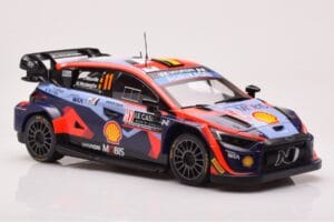 Hyundai i20 N Rally1 #11 T. Neuville / M. Wydaeghe Rally Monte Carlo 2023 IXO 1:18 18RMC153A Metal — billede 4 af 6