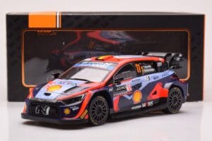 Hyundai i20 N Rally1 #11 T. Neuville / M. Wydaeghe Rally Monte Carlo 2023 IXO 1:18 18RMC153A Metal — billede 6 af 6