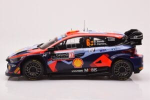 Hyundai i20 N Rally1 #6 D. Sordo / C. Carrera Rally Monte Carlo 2023 IXO 1:18 18RMC153B Metal — billede 3 af 6