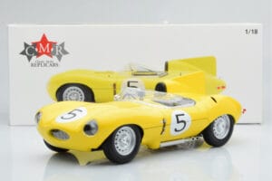Jaguar D-Type #5 Ecurie Nationale Belge 24 Hours of Le Mans 1956 CMR 1:18 CMR143 Metal — billede 6 af 6