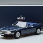 Jaguar XJS V12 Cabriolet Blå Metallic Begrænset Udgave Norev 1:18 182636 Metal - image 6 of 6
