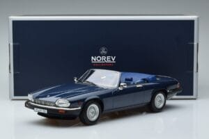 Jaguar XJS V12 Cabriolet Blå Metallic Begrænset Udgave Norev 1:18 182636 Metal — billede 6 af 6