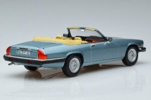 Jaguar XJS V12 Cabriolet Lyseblå Metallic Norev 1:18 182635 Metal — billede 2 af 6