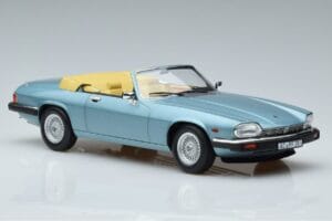 Jaguar XJS V12 Cabriolet Lyseblå Metallic Norev 1:18 182635 Metal — billede 4 af 6