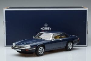 Jaguar XJS V12 Blå Metallic Begrænset Udgave Norev 1:18 182622 Metal — billede 6 af 6