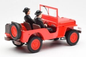 Jeep Willys Tintin 2 Figurer UT Models 1:18 180150000 Metal — billede 2 af 6