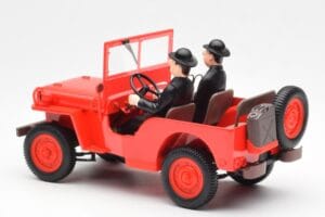 Jeep Willys Tintin 2 Figurer UT Models 1:18 180150000 Metal — billede 5 af 6